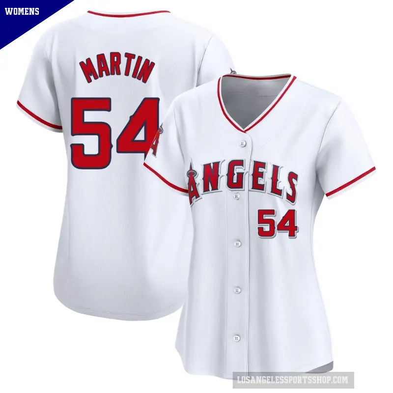 Women's No.54 Trevor Martin Los Angeles Angels White Limited Home Jersey