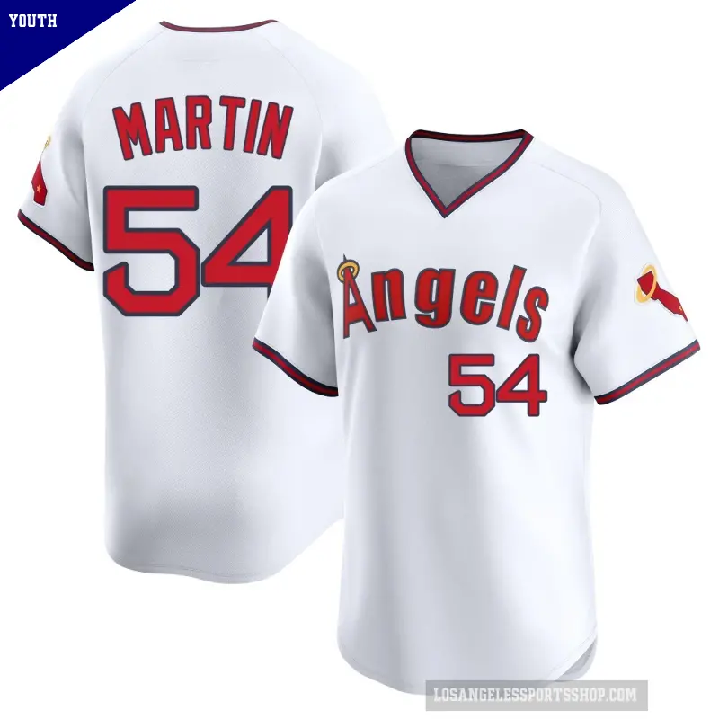Youth No.54 Trevor Martin Los Angeles Angels White Limited Alternate 2 Jersey